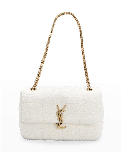 ysl jamie tweed|Saint Laurent Jamie Medium YSL Patchwork Boucle Tweed .